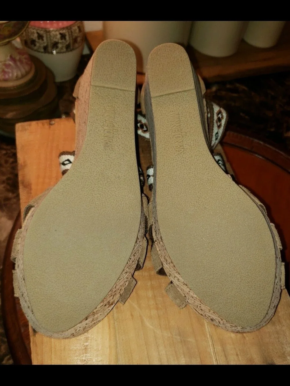 MinnetonkaDrew Wedge Sandal Stretchy & Strappy